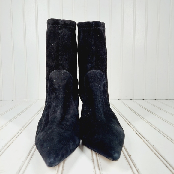 Stuart Weitzman Suede Black Boot - Picture 3 of 11